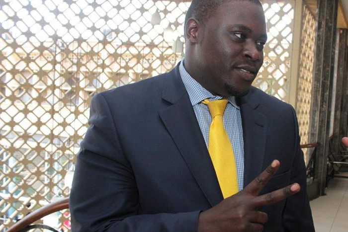 Nairobi Senator Johnson Sakaja at parliament buildings