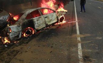Motorist burnt to death in terrible road crash