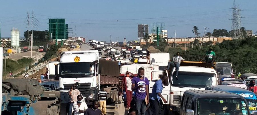 Mombasa residents stage protests