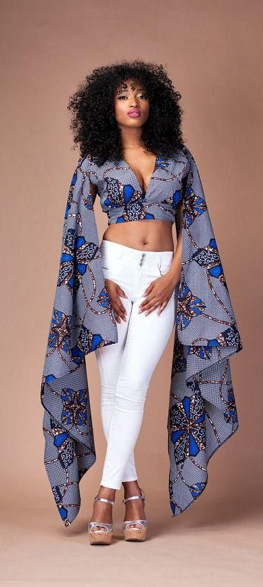 Ankara Crop Top