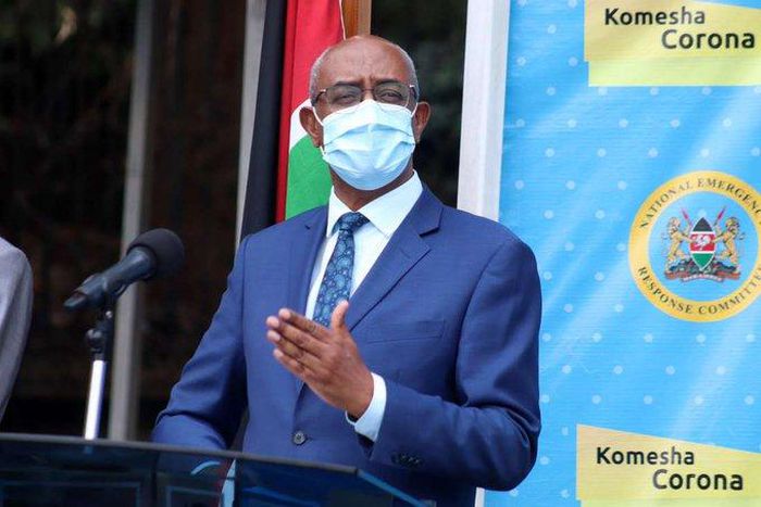 Health CAS Rashid Aman during a past Covid-19 press briefing. The Ministry of Health has advised persons living with Sickle Cell Anemia to stock up on their medication