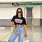 Tanasha Donna rocking a crop top (Instagram)