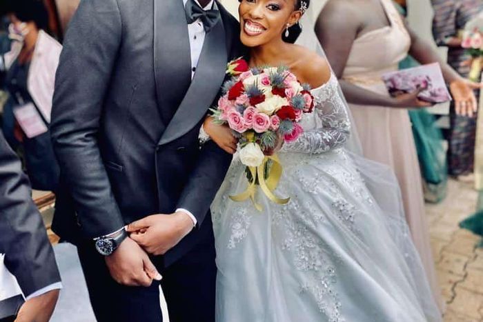 Joan and Mark on their wedding