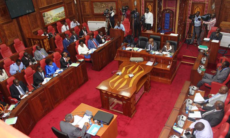File image of a session in Kenya's Senate
