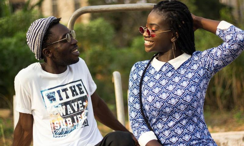 Couple looking at each other while smiling [Image: Kwaku Griffin]