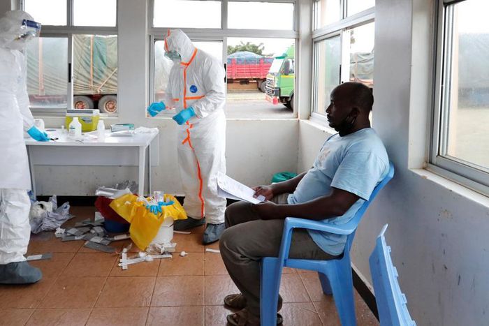 A Kenyan waits to be tested for Covid-19 at a health facility (Photo: Al Jazeera)