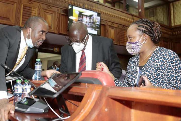 Waiguru's husband, Kamotho Waiganjo, clashes with Kirinyaga MCAs' lawyer  Ndegwa Njiru on live TV