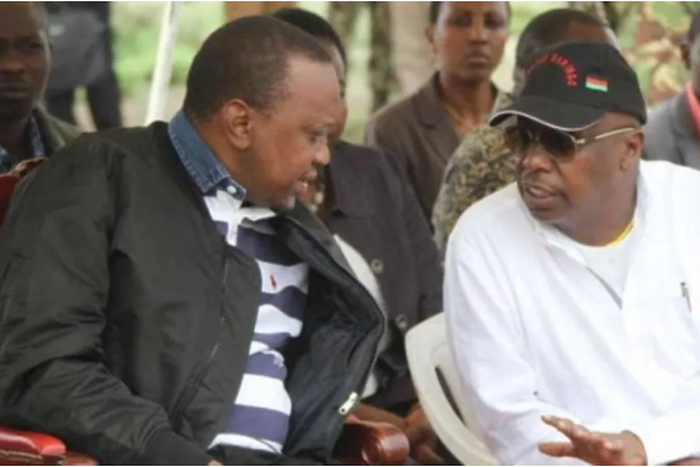 File image of Gideon Moi with President Uhuru Kenyatta