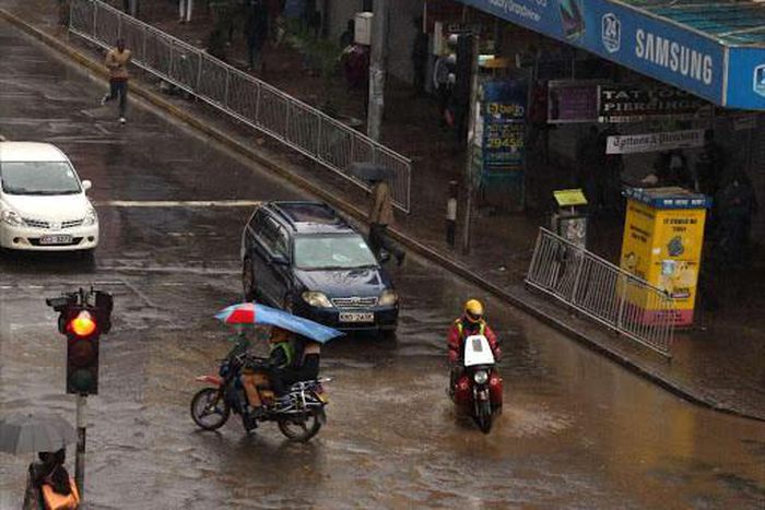 File image of Nairobi streets during a past rainy season