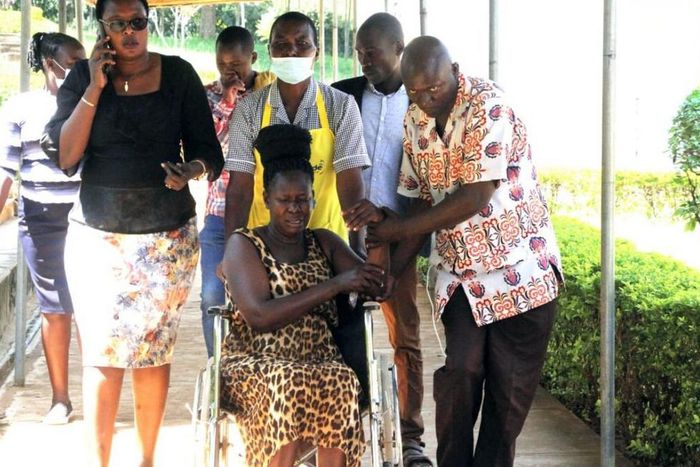 Nominated MCA Mary Ogodo (on wheelchair) received at St Mary's Hospital following chaos at Migori County Assembly