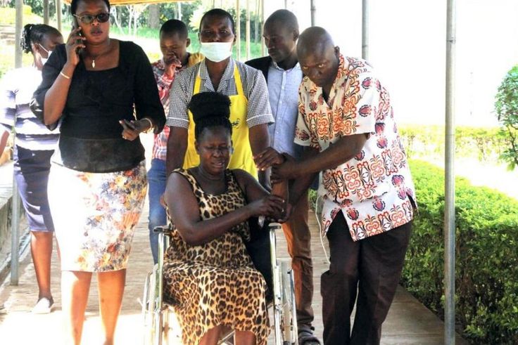 Nominated MCA Mary Ogodo (on wheelchair) received at St Mary's Hospital following chaos at Migori County Assembly