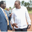 File image of President Uhuru Kenyatta with Raila Odinga
