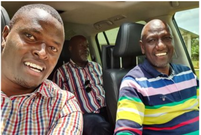 File image of DP Ruto with Caleb Kositany and Ndindi Nyoro