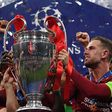 Jordan Henderson lifts the Champions League trophy (Courtesy/Skysports)