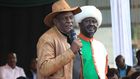 File image of David Murathe with Raila Odinga