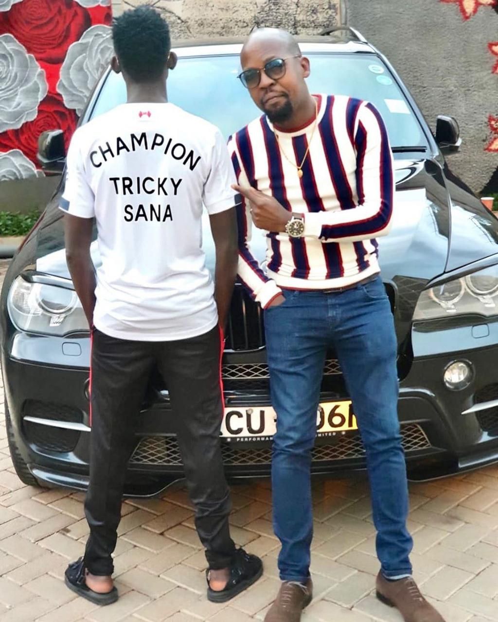 MCA Tricky shows up at Milele FM studios as he gears up to join Alex Mwakideu (Photo)