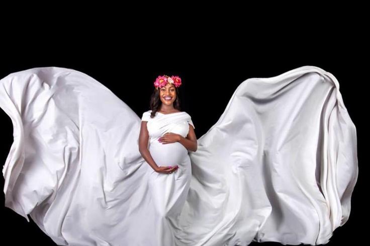 Sharon Momanyi takes over the internet with exquisite baby bump shoot