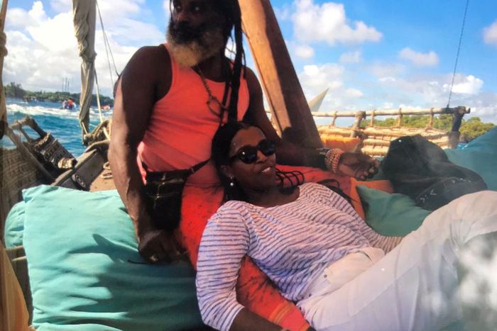 Omar Lali with Tecra Muigai