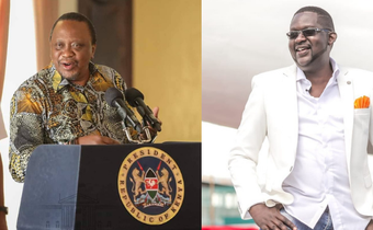 President Uhuru Kenyatta and Mwalimu Churchill