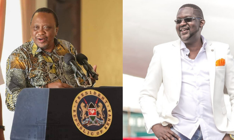 President Uhuru Kenyatta and Mwalimu Churchill