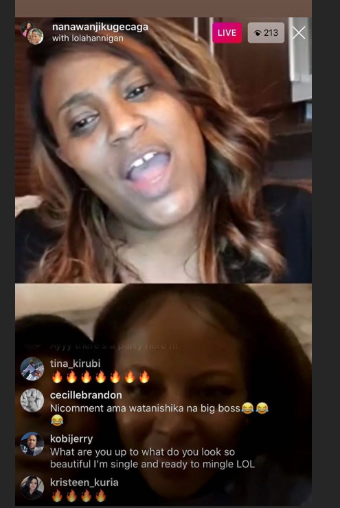 Jomo Gecaga and Lola Hannigan  during an IG Session with Nana Gecaga