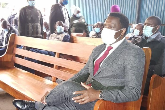 Tharaka Nithi Governor Muthomi Njuki when he appeared in court over Sh34 million corruption