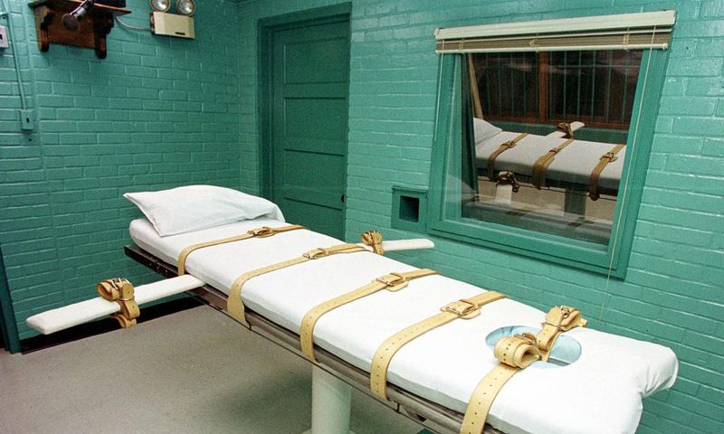 Lethal injection table