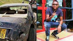 Radio Maisha Presenter Clemmo survives grisly Road accident with Family (Photos)