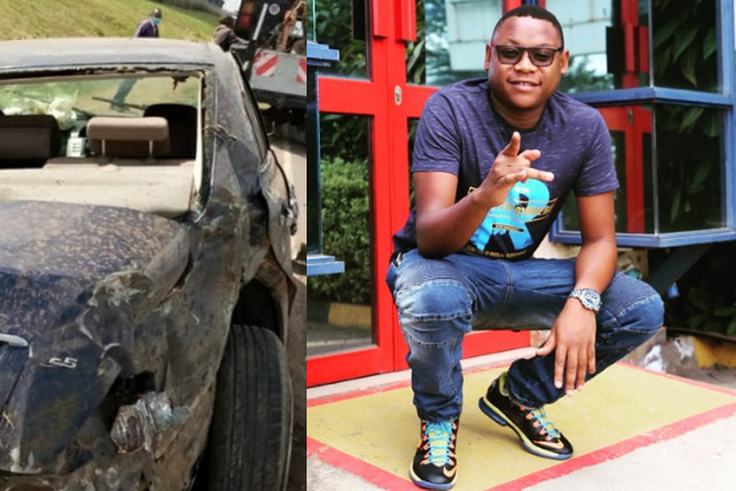 Radio Maisha Presenter Clemmo survives grisly Road accident with Family (Photos)