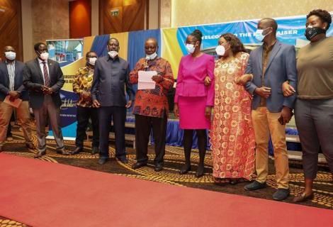 Uhuru breaks the bank for Raila with Ksh 120 Million raised less than 5 hours