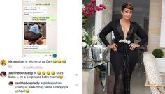 Idris Sultan's screenshot and Zari Hassan