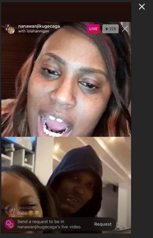 Jomo Gecaga and Lola Hannigan  during an IG Session with Nana Gecaga