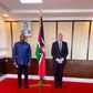 Health CS Mutahi Kagwe with Egyptian Ambassador Khaled ElAbyad