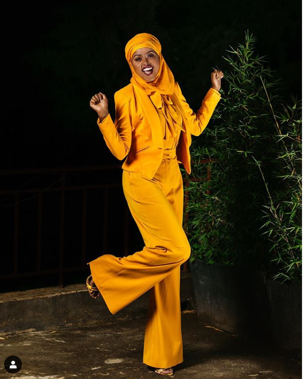 Amina Abdi's glamorous fashion