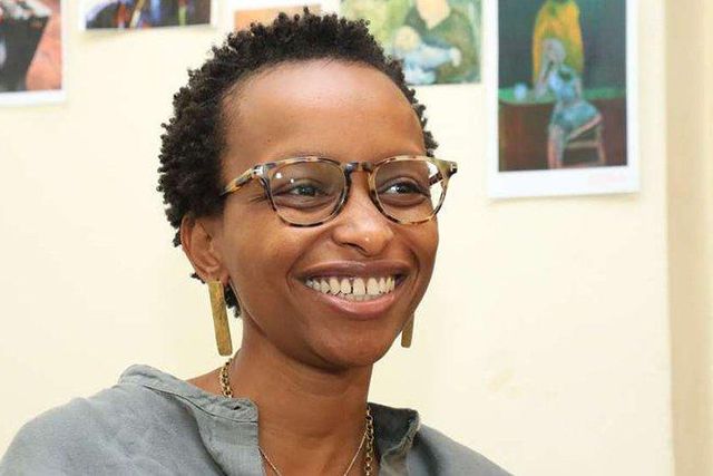 The late Bob Collymore's widow, Wambui Kamiru Collymore