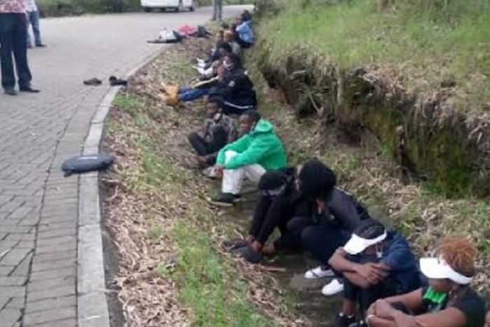 File image of youth arrested in Nakuru in the month of April at a time when Coronavirus Pandemic had disrupted normal life