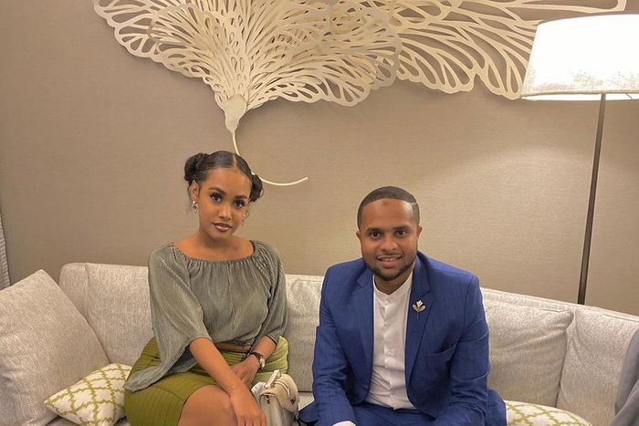 Singer Tanasha Dona with Jamal Gaddafi