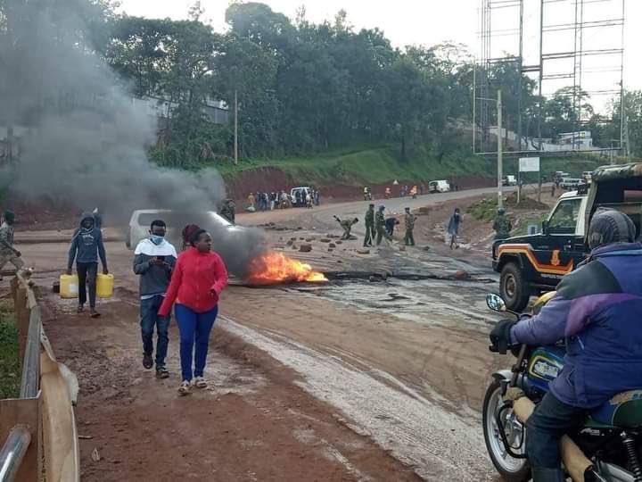 Protests in Kisii town ahead of Deputy President William Ruto's visit
