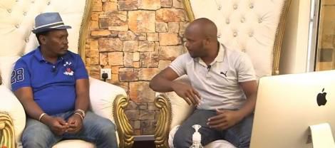 Former Kiambu Governor William Kabogo with comedian Jalang'o