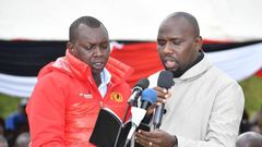 File image of Oscar Sudi with Kipchumba Murkomen