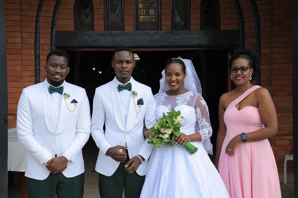 RAy G and Annabell On their wedding Day with Levixon