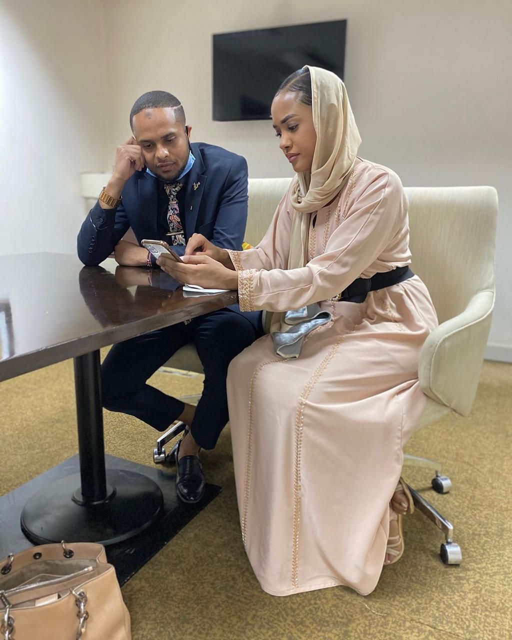 Singer Tanasha Dona with Jamal Gaddafi