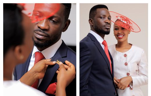 Bobi Wine and his wife Barbie Itungo