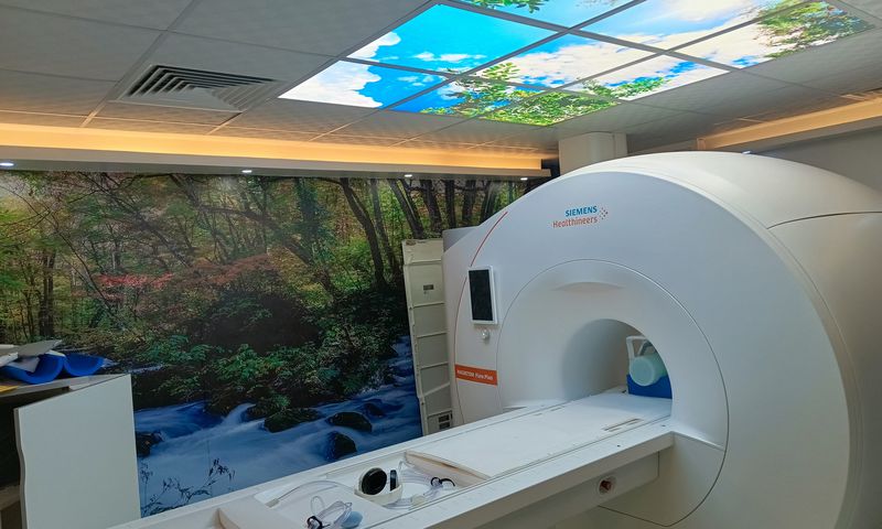 Kisubi Hospital's new MRI machine under installation