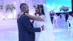 Tonny Katelegga and his bride, Mackline Tesi. 
