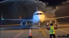 Uganda Airlines 's additional A320 arrived at Entebbe International Airport