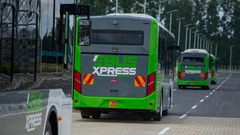 The electric buses are manufactured by Kiira Motors