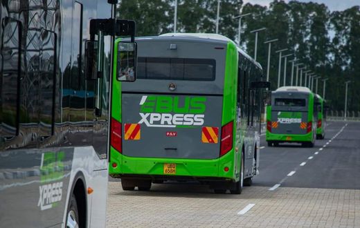 The electric buses are manufactured by Kiira Motors