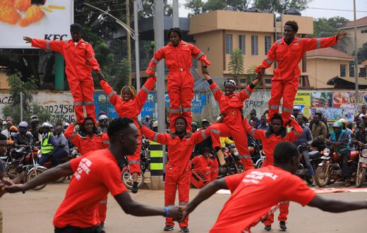 CCBU ran a series of flash mob performances Kampala to promote its returnable glass bottle products. 