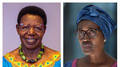 Miria Matembe and Winnie Byanyima